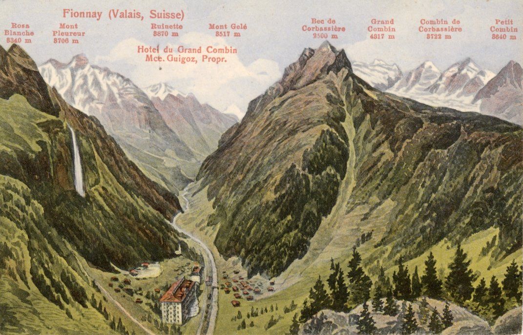 Cartoline postali: Fionnay   VS   (Val de Bagnes) – Usato da Brig venduto da Valcards54