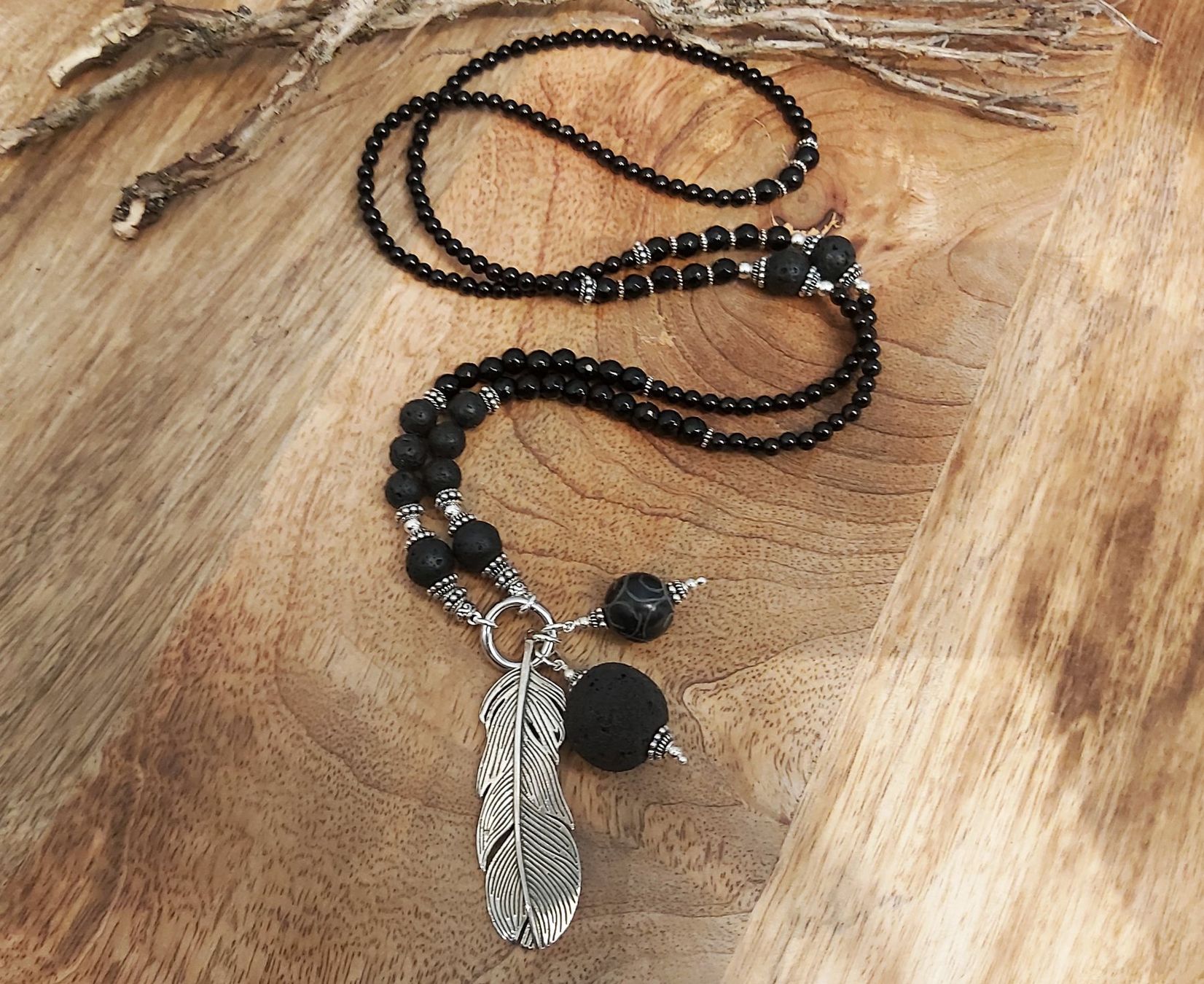 Catenine: KIM - Edelsteinkette - Sterling Silber - schwarz – Nuovo e nell'imballaggio originale da Mühlethal venduto da nicita-modeschmuck 3