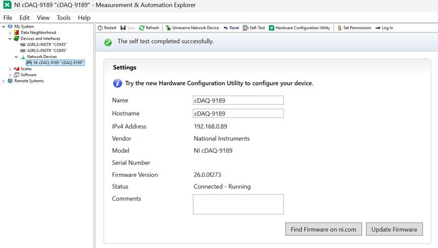 Messen: National Instruments NI cDAQ-9189 – Gebraucht aus Stein am Rhein von Yltsa 3