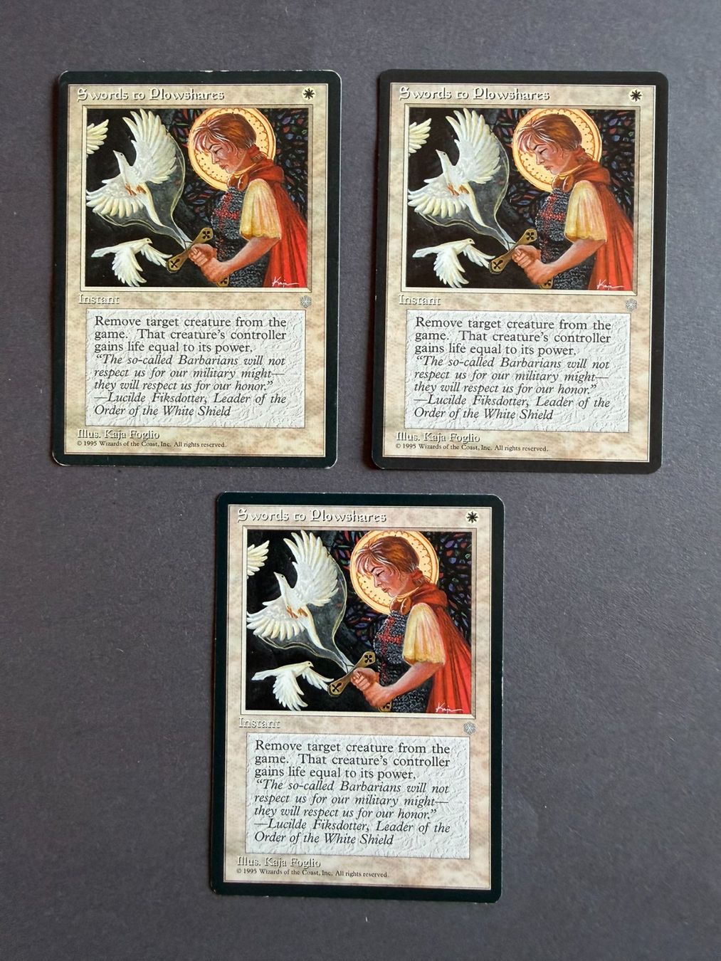 Magic The Gathering Carte collezionabili: 3x Swords To Plowshares // Ice Age // Eiszeit // Magic – Usato da Binz venduto da Tempelritter