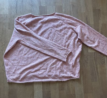 lachsfarbiger Pullover, Gr. L