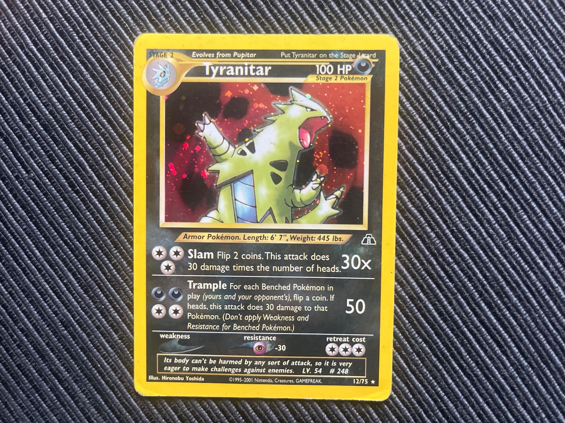 Pokémon Carte collezionabili: Pokemon Tyranitar Holo Neo Discovery englisch – Usato da Wabern venduto da Collectfun