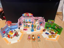 Playmobil Einkaufszentrum mit Figuren, guter Zustand