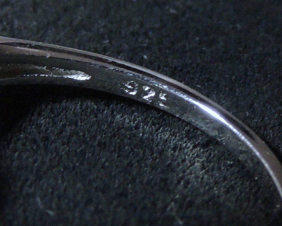 Anelli: Opal Silber 925 Fingerring Gr. 59 – Usato da Waldenburg venduto da schaller707 7