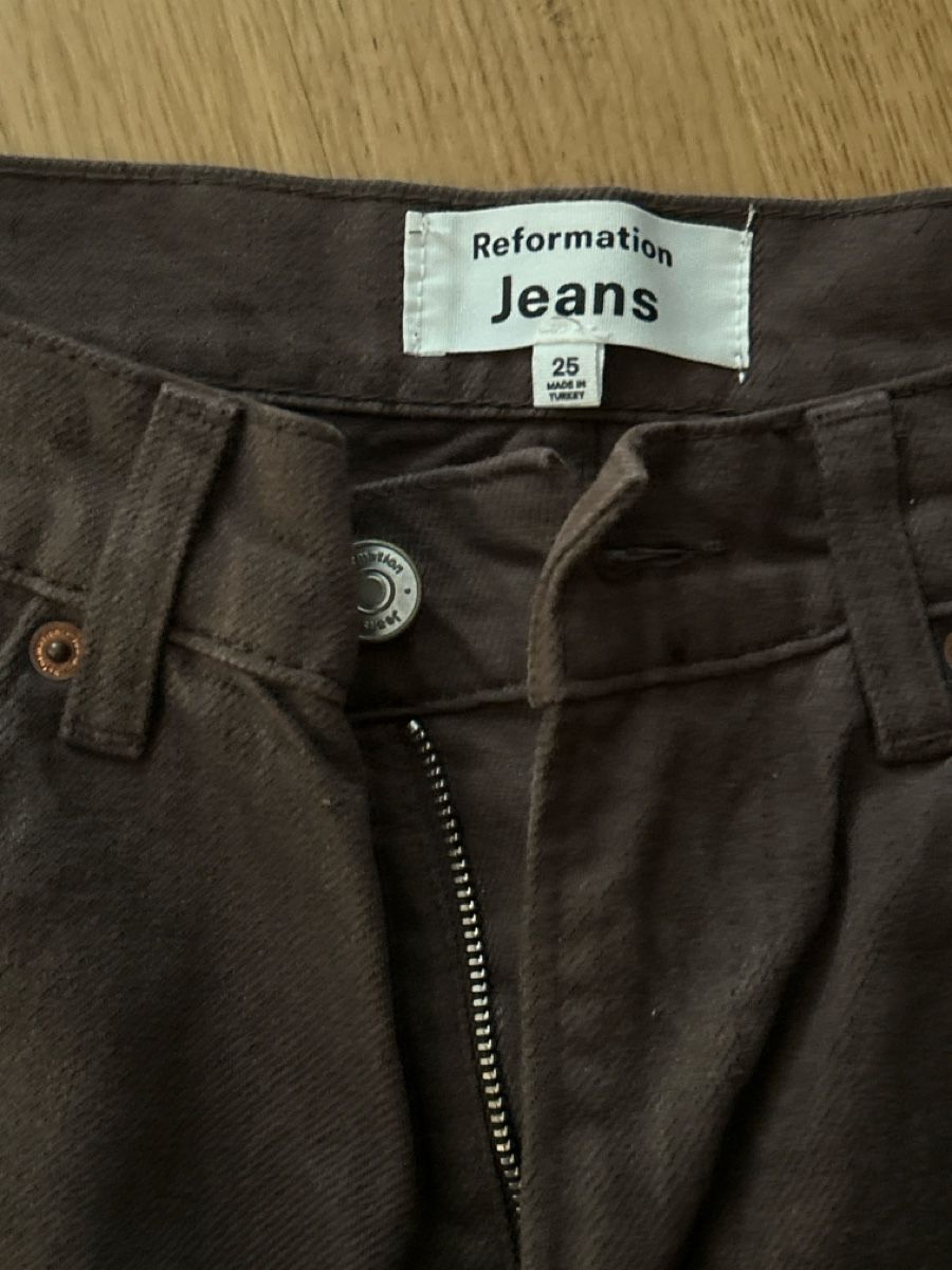 Reformation Jeans: Braune Reformation Jeans – Usato da zürich venduto da gettingridofstuff 1