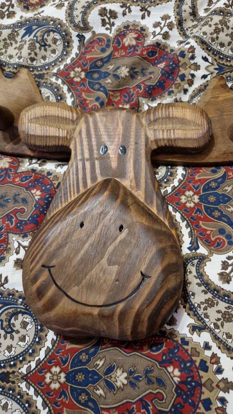 Guardaroba: Originelle Elch Garderobe aus Holz – Usato da Oberengstringen venduto da Sheera7 1