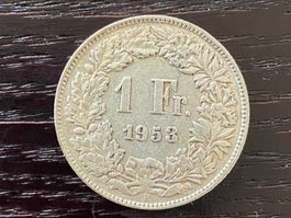 1 x 1 Franken Schweiz 1953 – zirkuliert