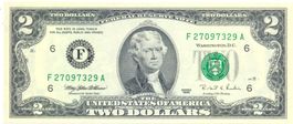 USA 2 Dollars 1995 Atlanta F P497 AU/UNC