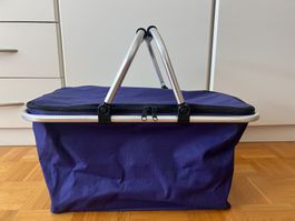 Velo-/Einkaufskorb, gedeckt, dunkelblauu