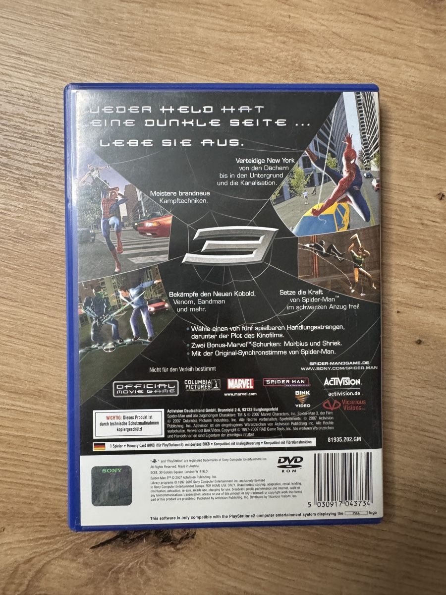 Sony Giochi: PlayStation 2 PS2 - Spider-Man 3 - Komplett – Usato da Biberist venduto da etesummer 1