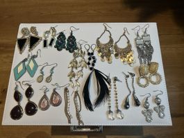 Verschiedene schöne Ohrringe 💛🤍Modeschmuck 16 Stk.