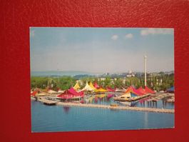 Expo Lausanne 1964 Flugaufnahme Hafen Port