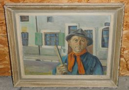 Kunst Ölgemälde Kunst Öl Bahlinger 1944