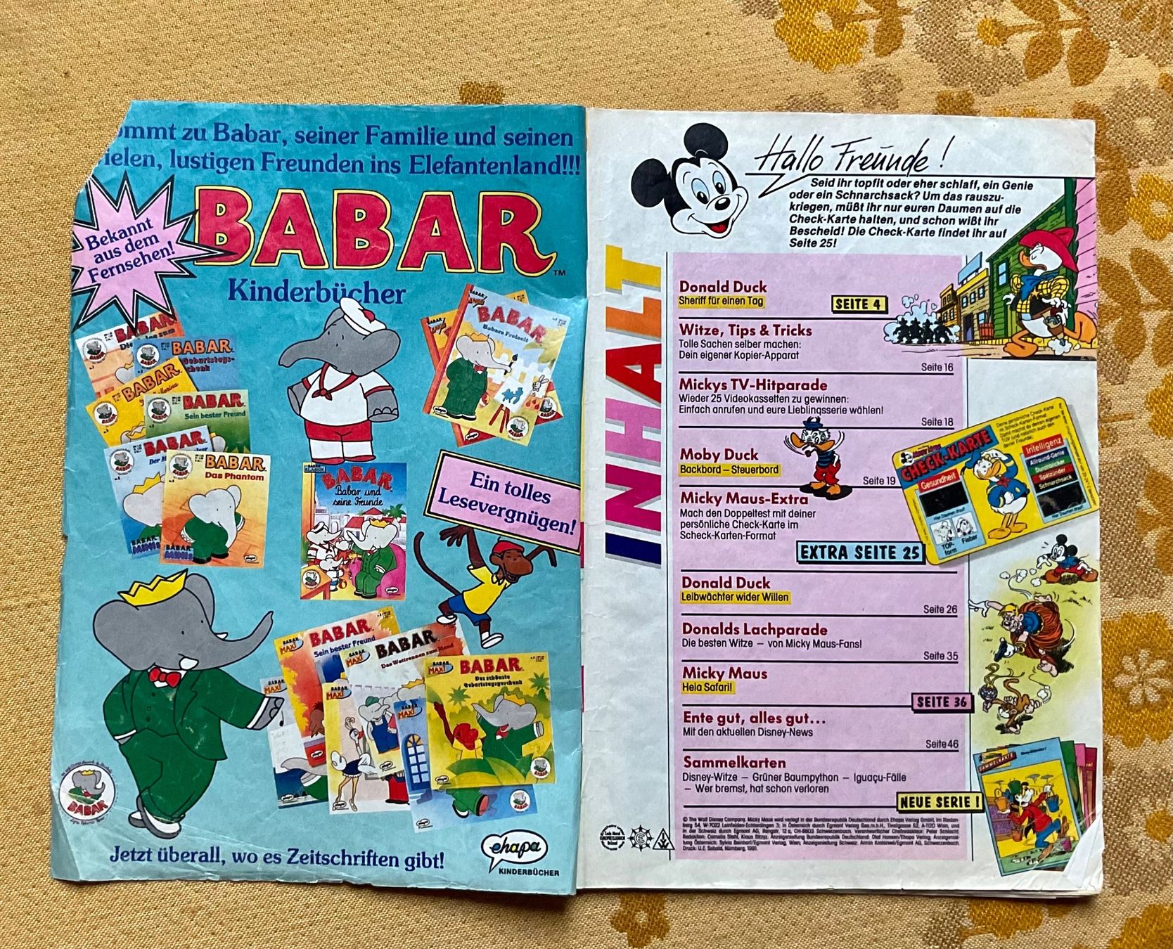 BD: Micky Maus Heft Nr 20 von 1991 – D'occasion à Endingen par nathan05 1