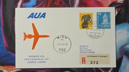 CL36 Enveloppe + Timbre Suisse - Theme Aviation 1966