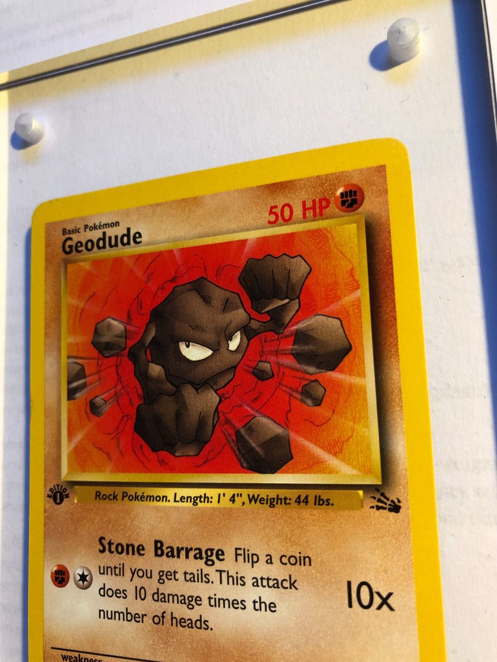 Carte collezionabili: Geodude 1st Fossil - MINT - ab 1.- – Usato da Giubiasco venduto da dan_pr8b 3