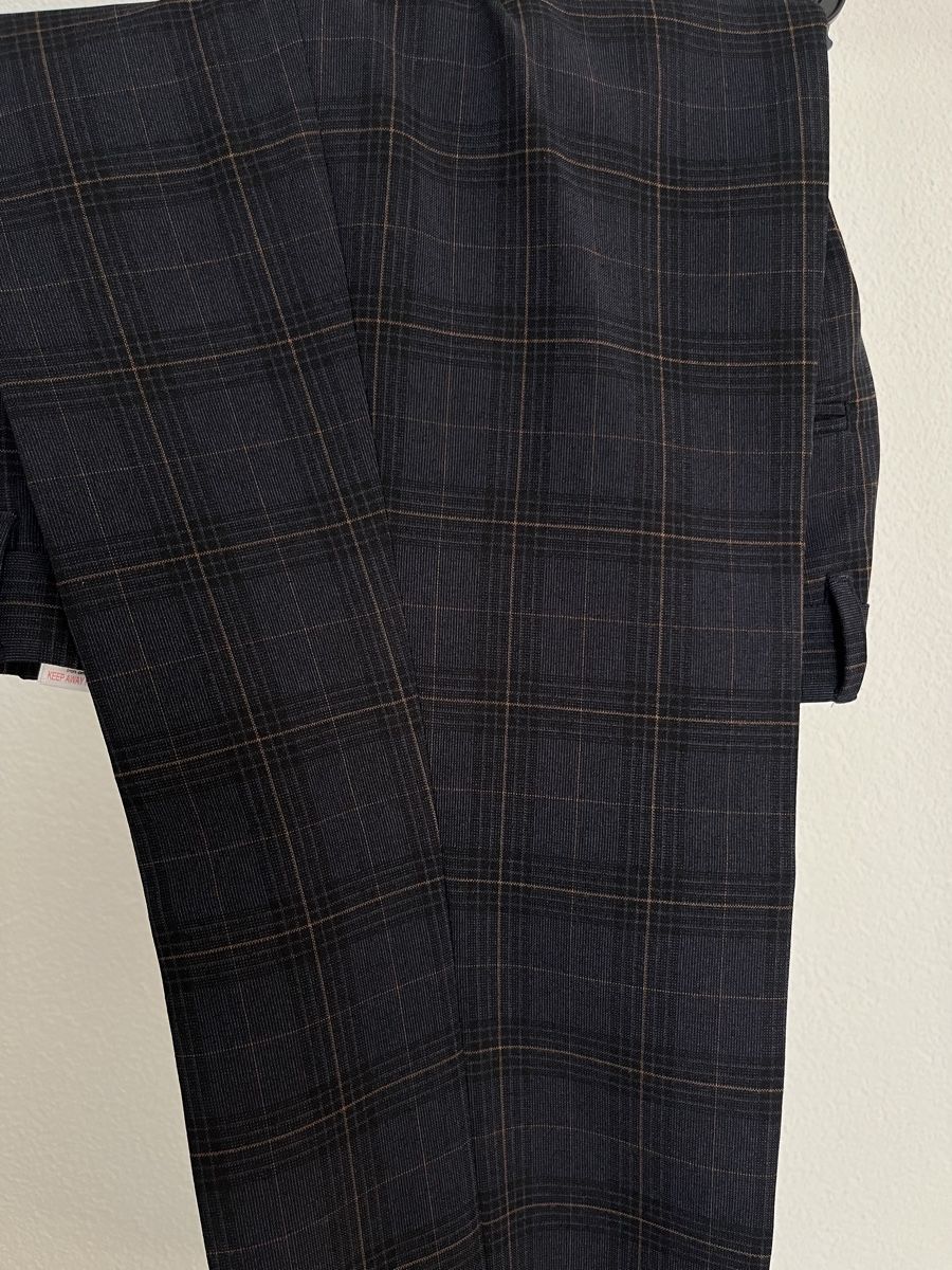 Next Hosen: Dunkelblau karierte Stoffhose - next – Neu (gemäss Beschreibung) aus Jonschwil von juliana_pluess 1