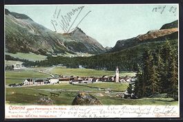 AK Celerina, Panorama, um 1900, 1903