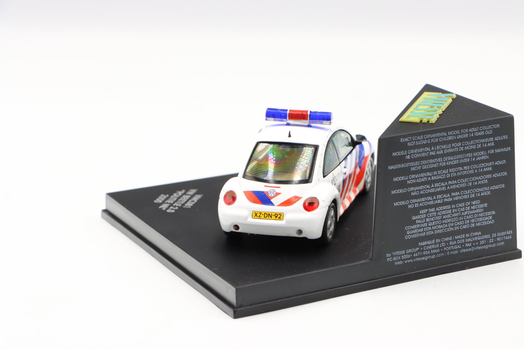 Volkswagen Modellini d'auto: VW Beetle 2.0 Polizei NL 2000 1:43 Vitesse – Nuovo (secondo la descrizione) da Bühl b.Aarberg venduto da modelldiecast 6