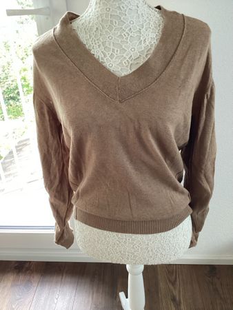Damen Pullover Yaya beige mit V-Ausschnitt Grösse S