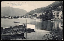 Locarno - Vaduto da Muralto  HOTEL BEAURIVAGA   1912
