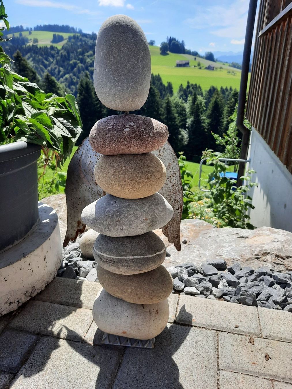 Sculture & Statue: Steinsäule Engel Steinskulptur – Nuovo (secondo la descrizione) da Wattwil venduto da Parase
