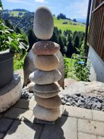 Steinsäule Engel Steinskulptur