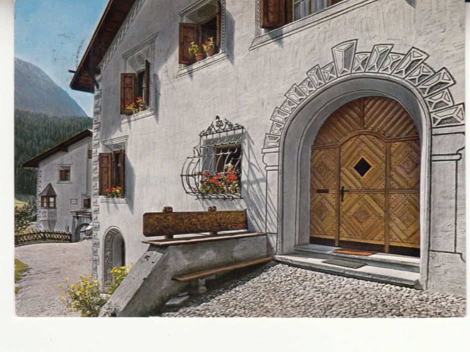 Ansichtskarten: Engadiner Haus 1976 – Gebraucht aus Bürglen TG von StampGraf