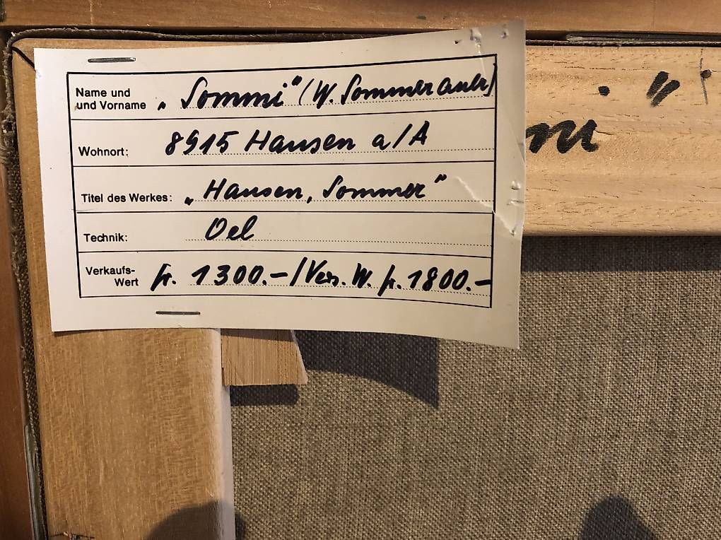 Gemälde: Sommer in Hausen am Albis – Gebraucht aus Hausen am Albis von WalterWood 1