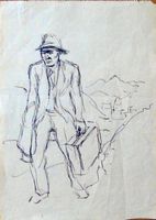 Otto Bachmann (1915-1996) Maler, Illustrator - Zeichnung