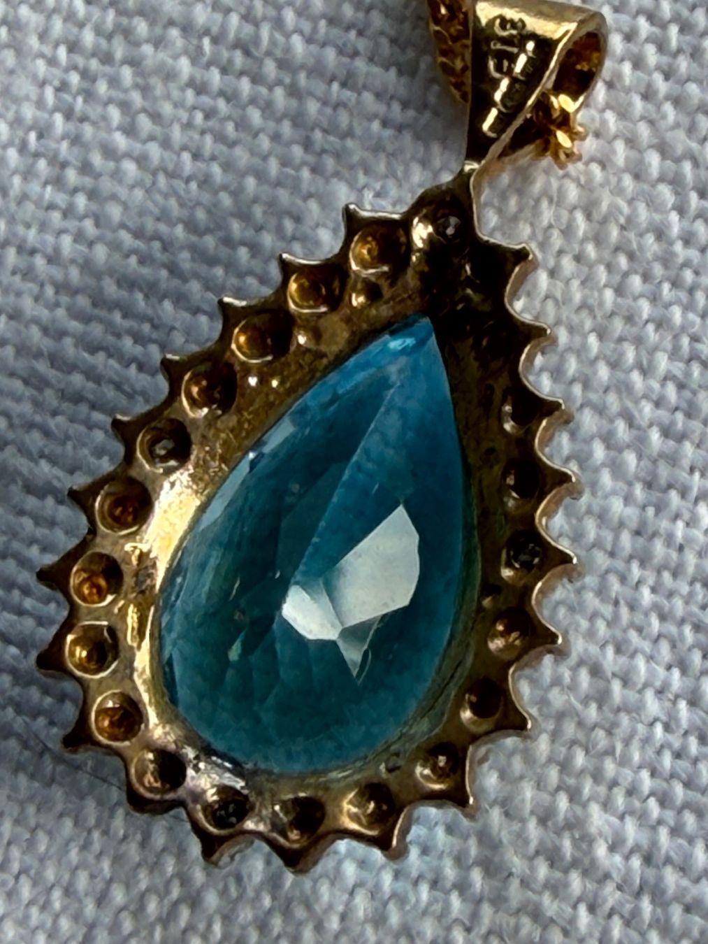 Catenine: 9 Karat Goldkette mit Anhänger – Usato da Bern venduto da ewi21 2