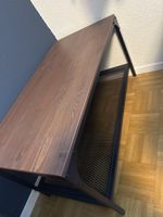 Möbel Holz und Metall braun schwarz guter Zustand Ikea 