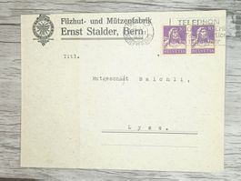 TR20 Enveloppe + Timbre Suisse 1933