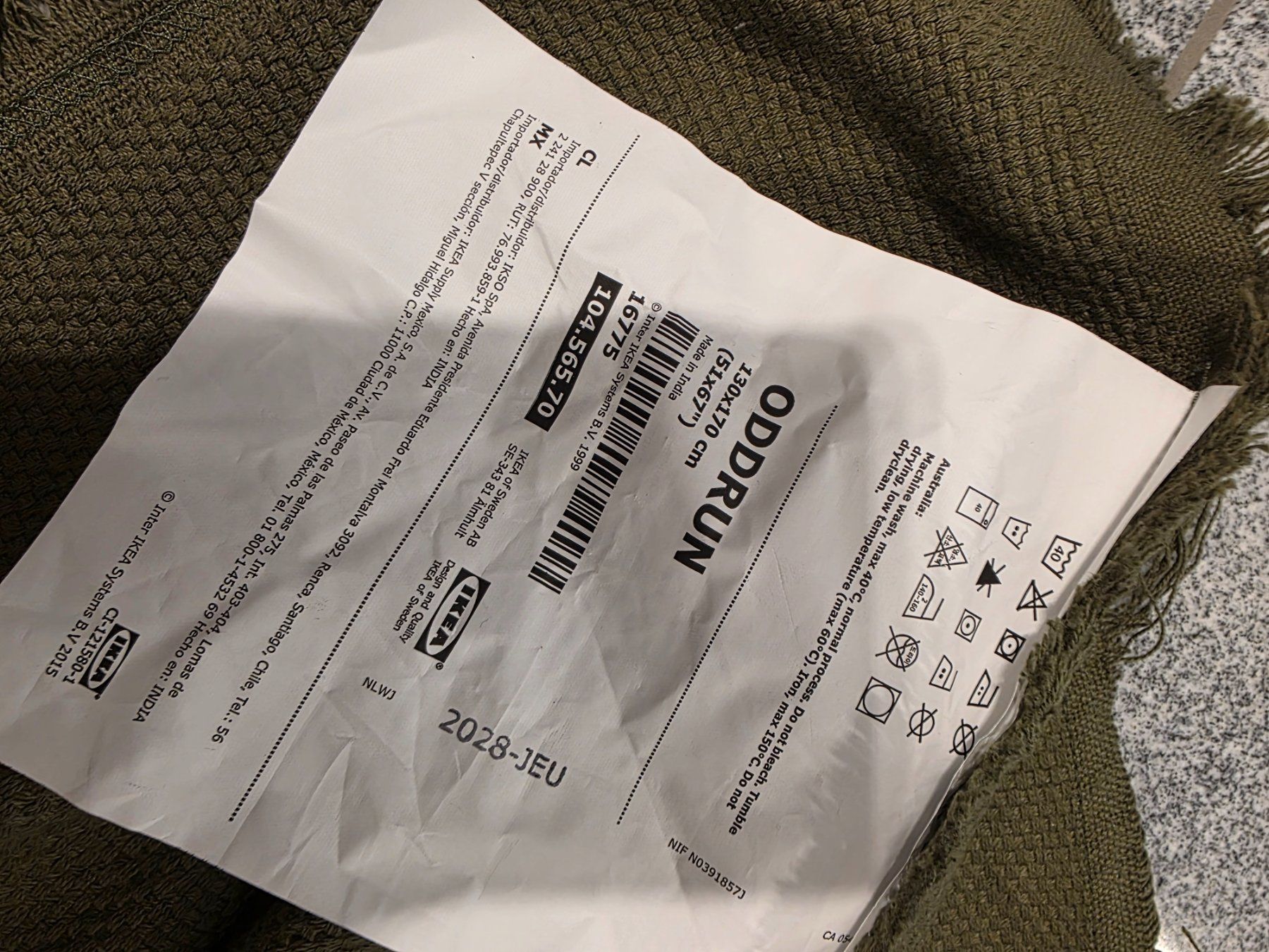 Ikea Coperte: Oddrun Kuscheldecke Ikea grün – Usato da Tägerschen venduto da mamirockt 1