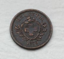 1879 1 Rappen vz+