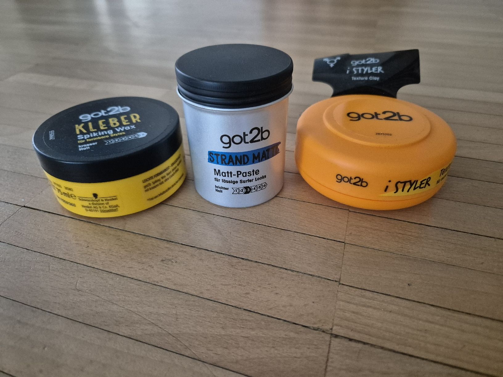 Prodotti per capelli: 3x Haarwachs / Haargel, OVP – Nuovo e nell'imballaggio originale da Bern venduto da grisu_79 1