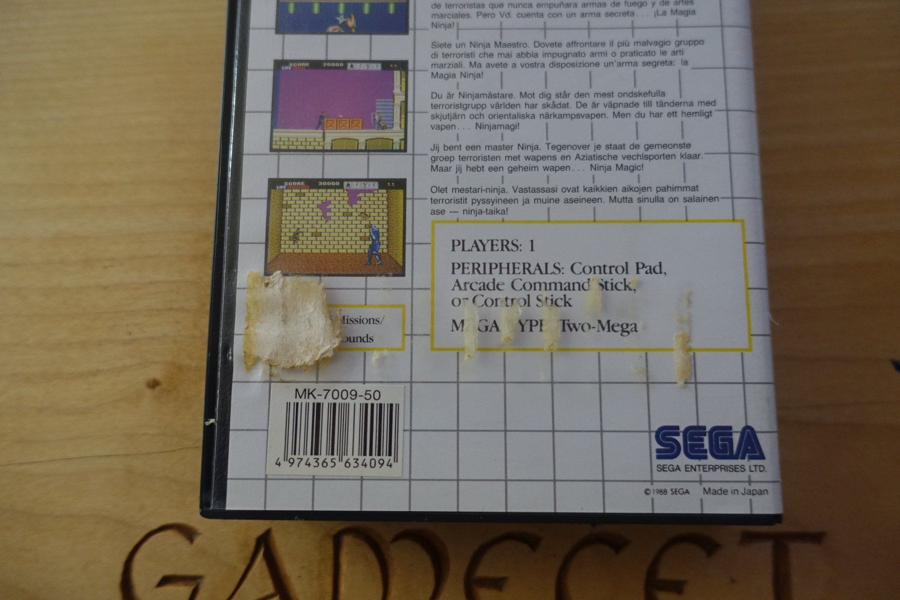 Sega Giochi: Shinobi – Usato da Steinach venduto da gam_vn97 3