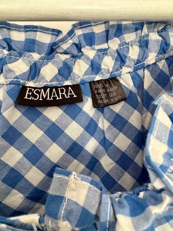 Camicette: Oktoberfest Dirndl Bluse, blau – Usato da Muttenz venduto da pan6170 1