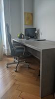 Bürotisch Livique Beton Struktur, Melaminbeschichtung