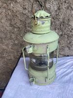 Schiffs-Laterne alt, Lampe mit Stromkabel, leichte Gebrauchs