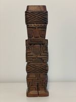 Handgeschnitzte Holzfigur, Tiki Stil, Deko, Rarität!