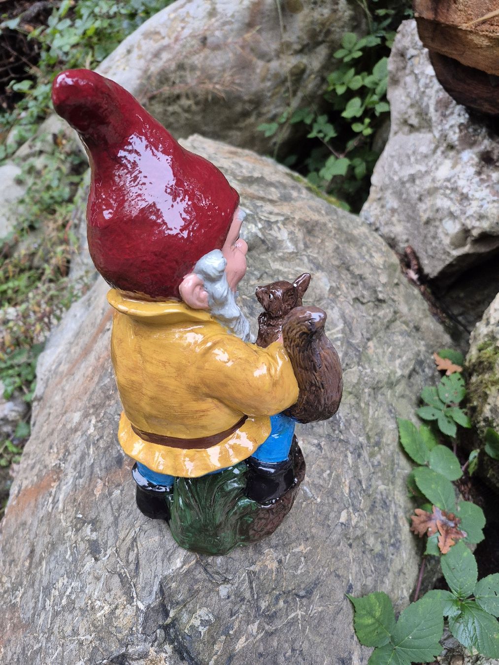 Statuette: Gartenzwerg mit Eichhörnchen – Usato da Baar venduto da Zwergen-Atelier4 4