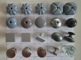 Schubladen- & Möbelknäufe Keramik/Metall – versch. Design