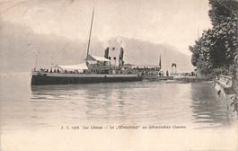 Clarens Montreux VD Dampfschiff auf dem Genfersee schiff