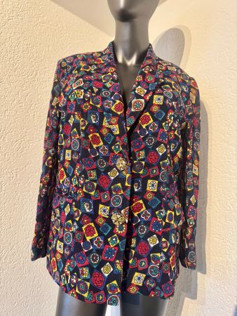 Farbenfroher Vintage Blazer Grösse L