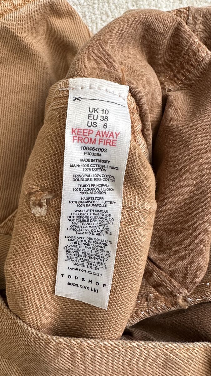 Topshop Jeans: Topshop Shorts Size EU 38 Brown – Gebraucht aus Zürich von kor_pm27 2