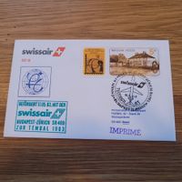 Luftpost Brief Basel Magyar Posta Budapest Zür 1983 Swissair
