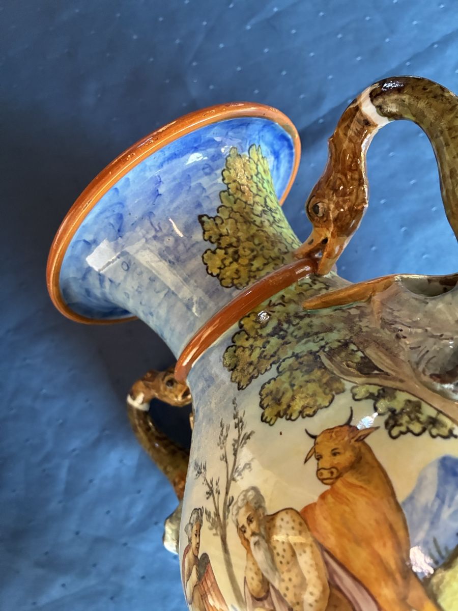 Ginori Vasen & Gefässe: Ginori Henkelvase – Gebraucht aus Dornach von Rosengarten 6