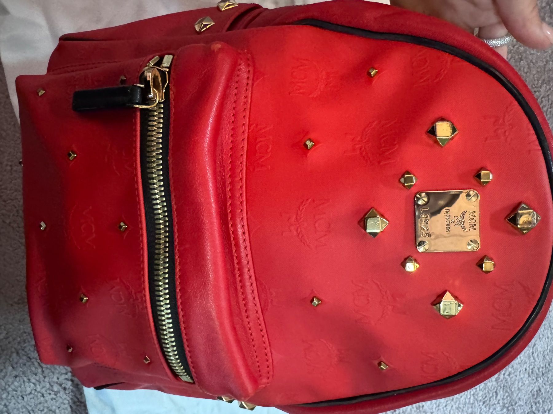Mcm Zaini: MCM Rucksack  rot – Usato da Zürich venduto da SecondhandZurich 1