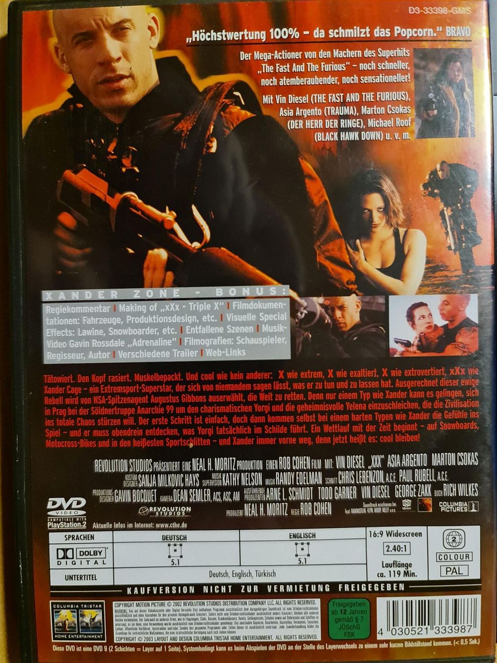 Tutti i DVDs: Triple X – Usato da Dintikon venduto da Vexi 1